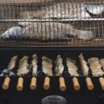 Barramundi on a Spit Rotisserie