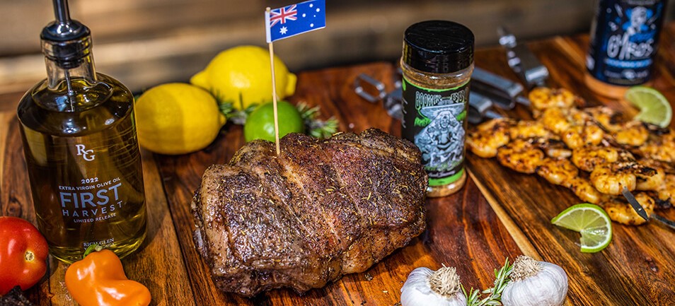 This phots shows a deliciously cooked lamb leg