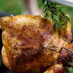 This photos show a cooked Roasted Sweet Chilli Chicken