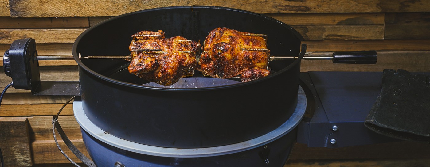 Cooking whole chicken on Kettle BBQ